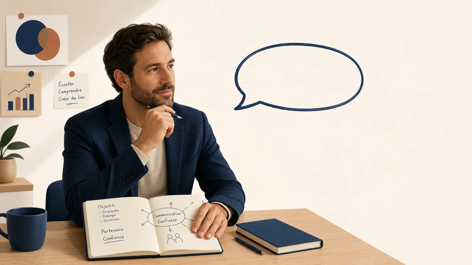 Entrepreneur préparant un échange commercial en portugais