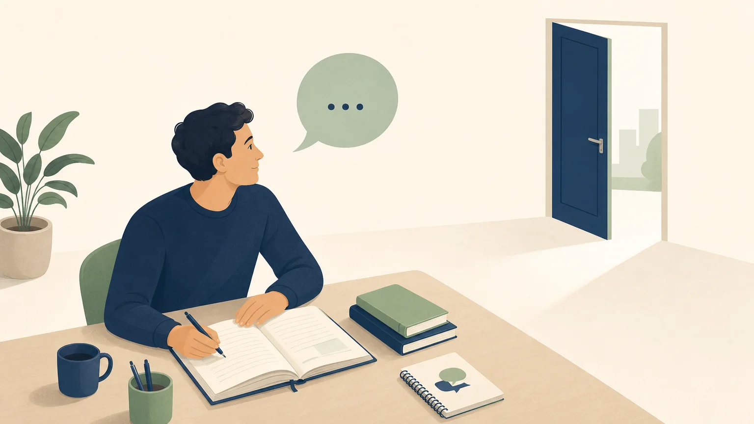 Illustration d’une formation de français ouvrant une opportunité professionnelle